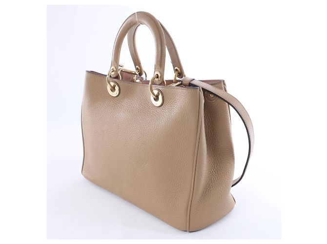 Borsa a mano 2Way Diorissimo in pelle Christian Dior, Beige - vista 4