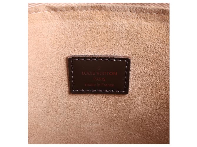 Borsa a mano 2Way Louis Vuitton Kensington Damier Ebene Marrone N41435 Beige - vista 12