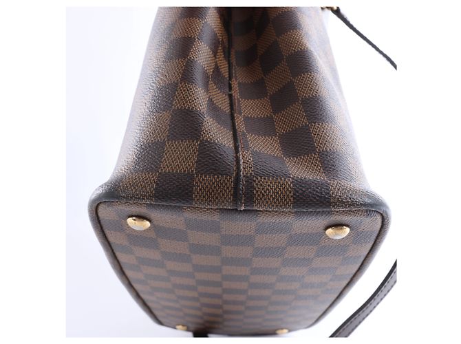 Borsa a mano 2Way Louis Vuitton Kensington Damier Ebene Marrone N41435 Beige - vista 8