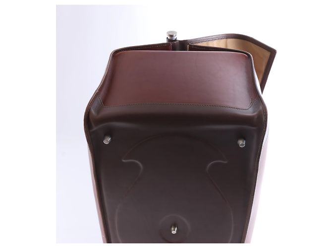 Sac de voyage Loewe Vintage en cuir marron Beige - vue 10