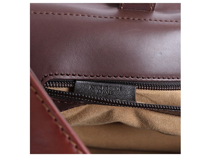 Sac de voyage Loewe Vintage en cuir marron Beige - vue 16