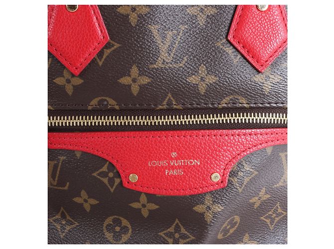 Borsa Louis Vuitton Tournelle PM Monogram Canvas in Brown x Red M44027 Rosso - vista 11
