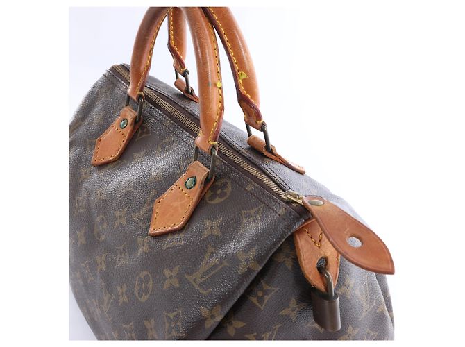Borsa a mano Louis Vuitton Speedy 30 Monogram Canvas Marrone M41526 - vista 3