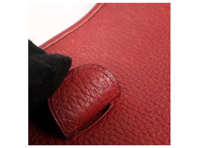 Evelyne Hermès Hermes Evelyn 2 33 GM Taurillon Clemence in Rouge H: 2004 Rosso - vista 12