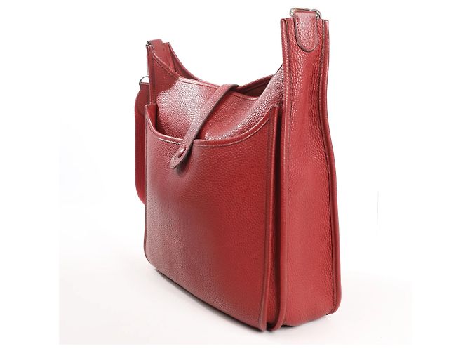 Evelyne Hermès Hermes Evelyn 2 33 GM Taurillon Clemence in Rouge H: 2004 Rosso - vista 2