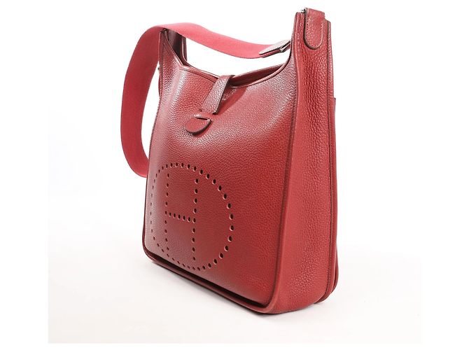 Evelyne Hermès Hermes Evelyn 2 33 GM Taurillon Clemence in Rouge H: 2004 Rosso - vista 3