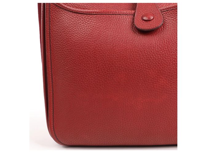 Evelyne Hermès Hermes Evelyn 2 33 GM Taurillon Clemence in Rouge H: 2004 Rosso - vista 8