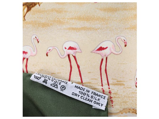 Hermès Carré 90 "Les Quatre Saisons" Seidentuch in Grün - Ansicht 15