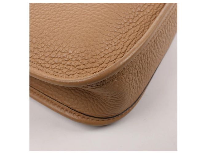 Hermès Evelyne Taurillon Clemence Maxi Quadrille TPM Chai Shoulder bag U:2022 Marrone - vista 10