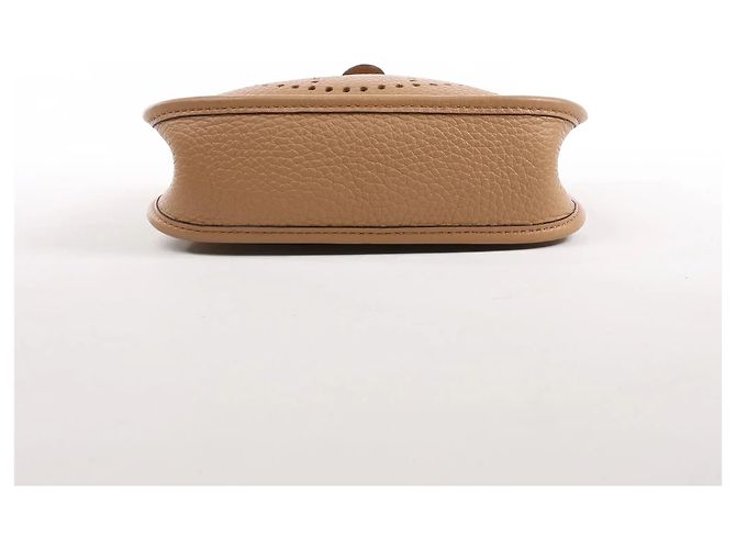 Hermès Evelyne Taurillon Clemence Maxi Quadrille TPM Chai Shoulder bag U:2022 Marrone - vista 6