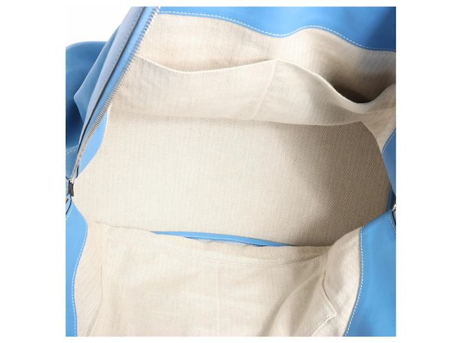 Hermès Borsa HERMES Bolide Relax 45 in Veau Sikkim Azure T:2015 Beige - vista 11