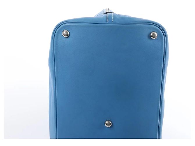 Hermès Borsa HERMES Bolide Relax 45 in Veau Sikkim Azure T:2015 Beige - vista 13