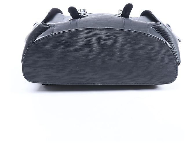 Zaino Louis Vuitton Christopher PM in pelle Epi Nero M50159 - vista 7