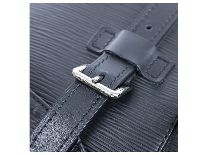 Zaino Louis Vuitton Christopher PM in pelle Epi Nero M50159 - vista 8