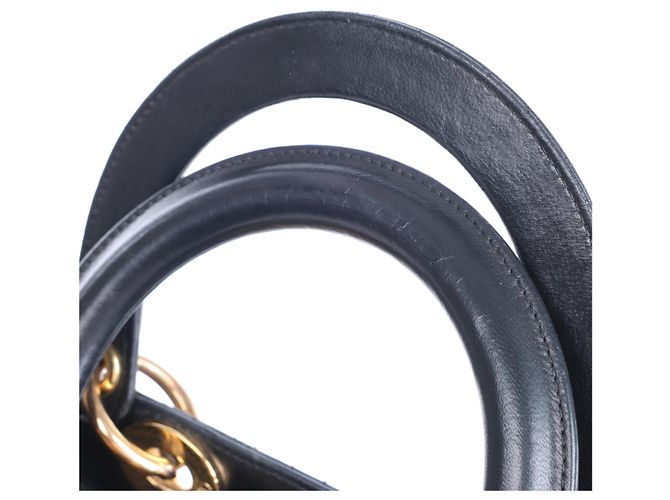 Borsa a mano 2Way Lady Dior Large in pelle Cannage di Christian Dior, Nero - vista 7