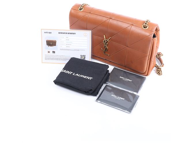 Autre Marque Borsa a tracolla con catena Jamie in pelle Saint Laurent Paris, Brown 515821 - vista 12