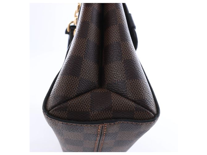 Borsa a tracolla Louis Vuitton Vavin PM Damier Ebene in Brown x Burgundy N40109 Bordò - vista 10