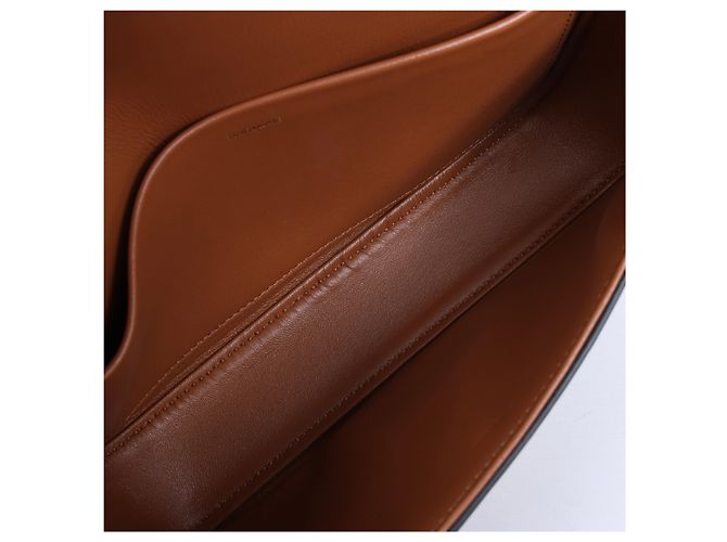 Céline Borsa a tracolla Celine Triomphe Claude in PVC e pelle, marrone - vista 11