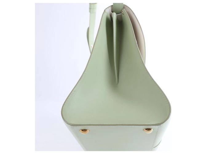 Borsa a mano 2Way Delvaux Brillant MM in pelle, Verde Beige - vista 10