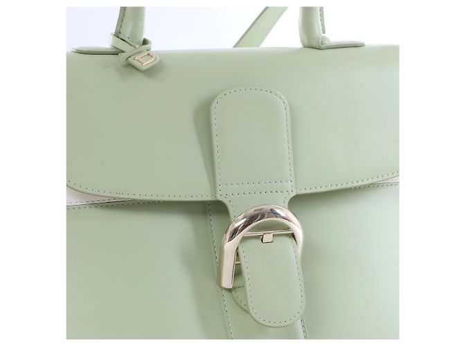 Borsa a mano 2Way Delvaux Brillant MM in pelle, Verde Beige - vista 11