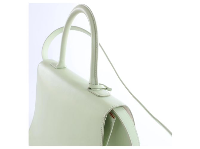 Borsa a mano 2Way Delvaux Brillant MM in pelle, Verde Beige - vista 5