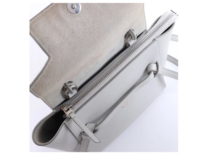 Céline Borsa a mano 2Way Celine Belt Bag Nano in pelle Grigio - vista 12