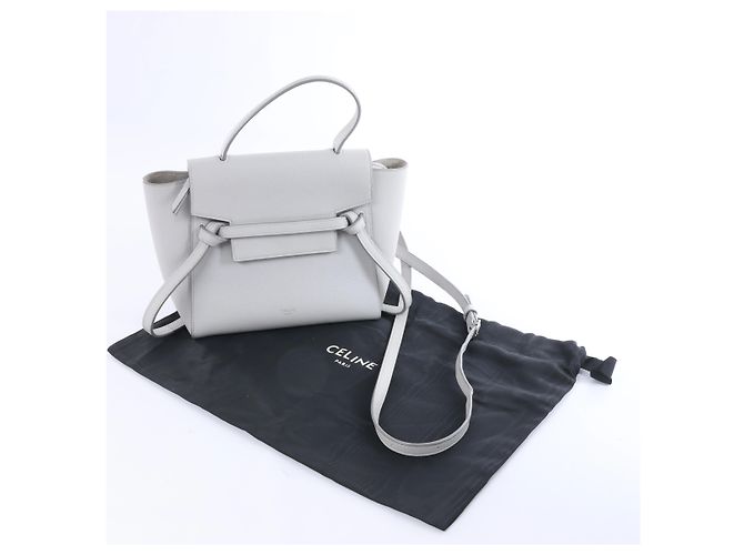 Céline Borsa a mano 2Way Celine Belt Bag Nano in pelle Grigio - vista 14