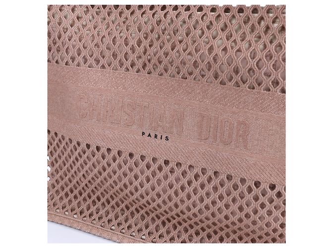 Borsa a tracolla Book Tote Large in mesh rosa Christian Dior - vista 2