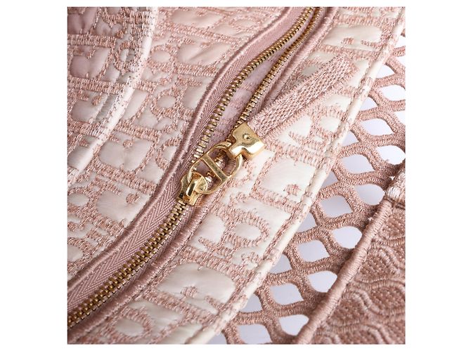 Borsa a tracolla Book Tote Large in mesh rosa Christian Dior - vista 7