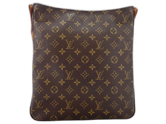 Borsa a tracolla Louis Vuitton Looping GM Marrone - vista 3