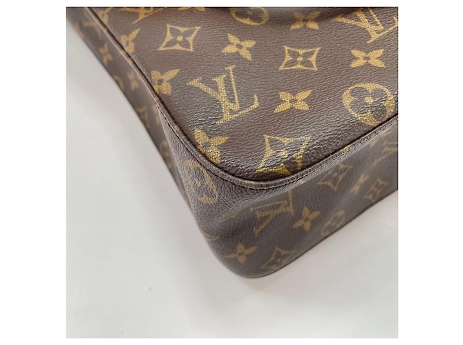 Borsa a tracolla Louis Vuitton Looping GM Marrone - vista 8