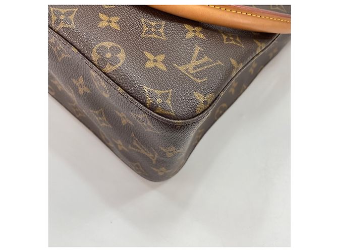 Borsa a tracolla Louis Vuitton Looping GM Marrone - vista 9