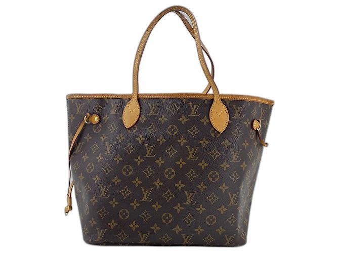 Borsa Tote Louis Vuitton Neverfull MM in marrone - vista 2