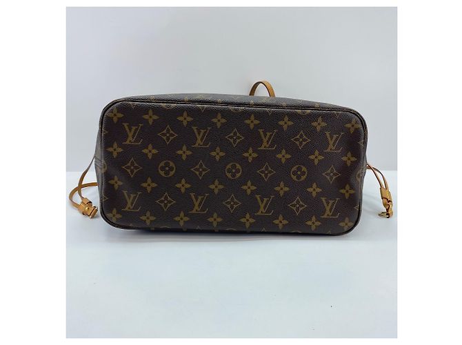 Borsa Tote Louis Vuitton Neverfull MM in marrone - vista 5