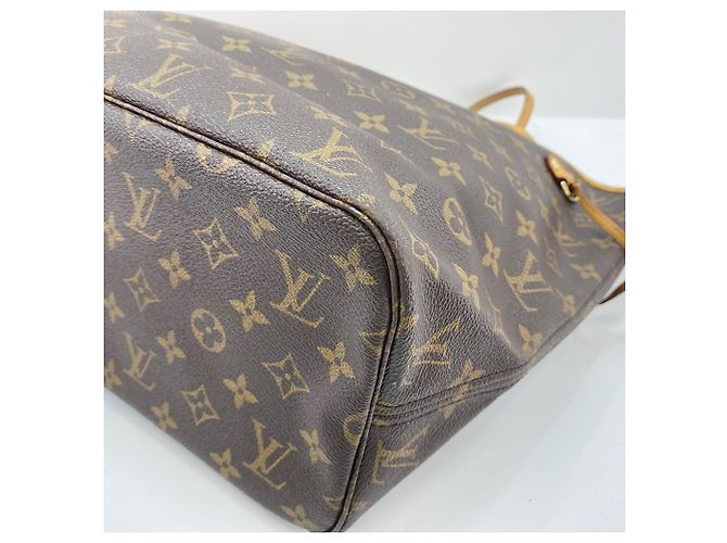 Borsa Tote Louis Vuitton Neverfull MM in marrone - vista 7