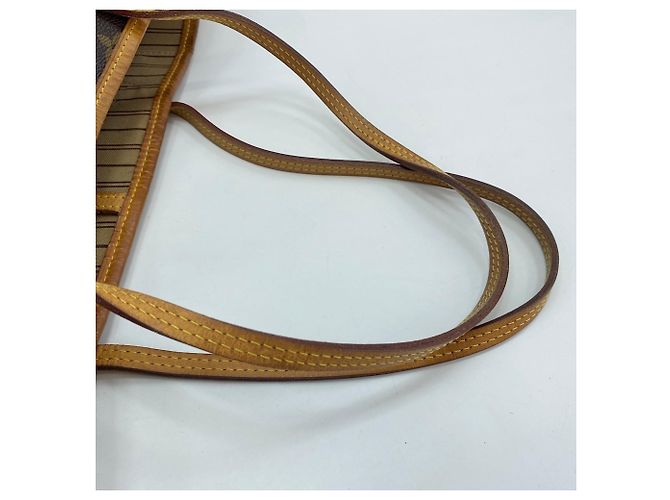 Borsa Tote Louis Vuitton Neverfull MM in marrone - vista 8