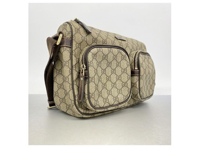 Borsa a tracolla Gucci GG Supreme Marrone - vista 2