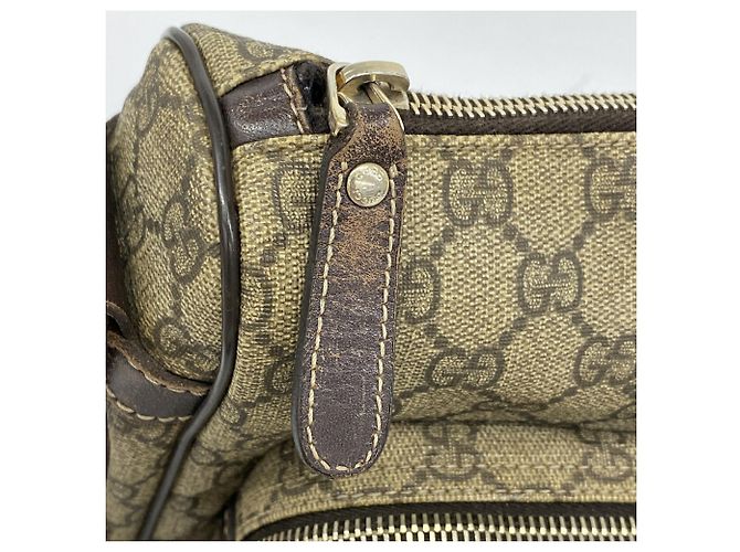 Borsa a tracolla Gucci GG Supreme Marrone - vista 9