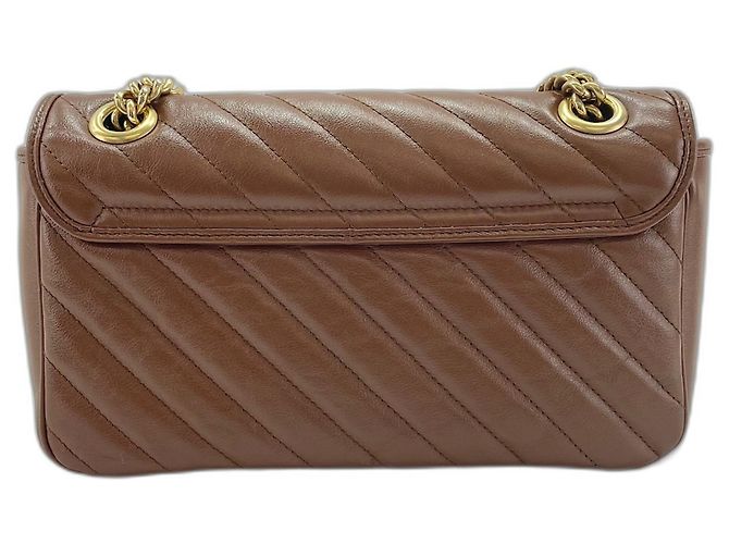 Borsa a tracolla GUCCI GG Marmont Brown Marrone - vista 2
