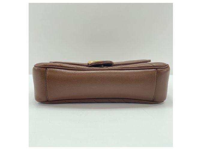 Borsa a tracolla GUCCI GG Marmont Brown Marrone - vista 5