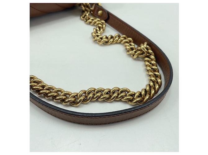 Borsa a tracolla GUCCI GG Marmont Brown Marrone - vista 8
