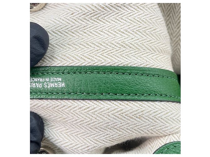 Hermès Borsa HERMES Garden Party PM, Green Verde - vista 12