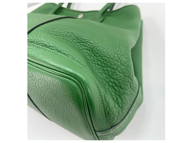 Hermès Borsa HERMES Garden Party PM, Green Verde - vista 8
