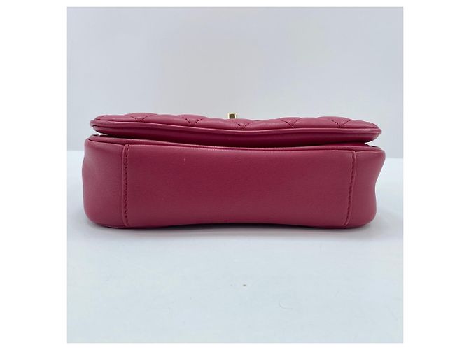 Borsa a tracolla Chanel Matelassé in rosa - vista 5