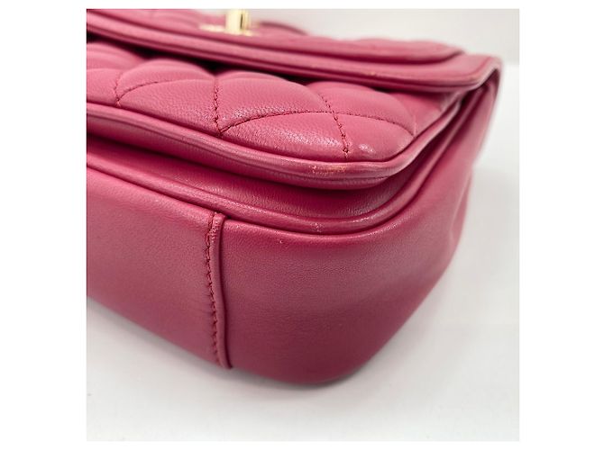 Borsa a tracolla Chanel Matelassé in rosa - vista 7