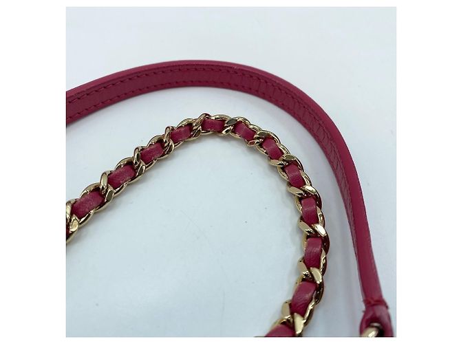Borsa a tracolla Chanel Matelassé in rosa - vista 9