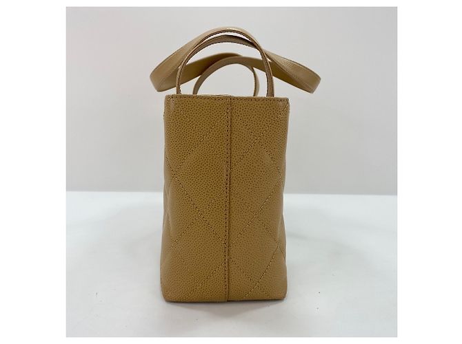 Borsa Tote Chanel Matelassé in Beige - vista 5