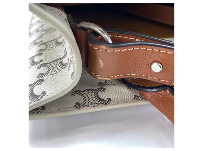 Céline Borsa Celine Vertical Cabas Medium Bianco - vista 12