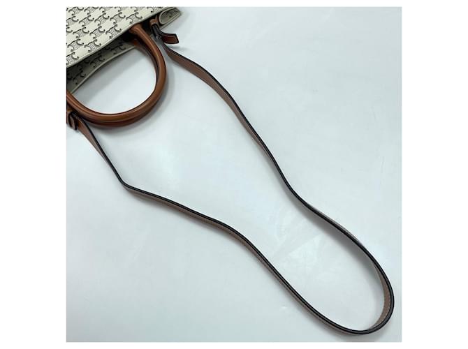 Céline Borsa Celine Vertical Cabas Medium Bianco - vista 9