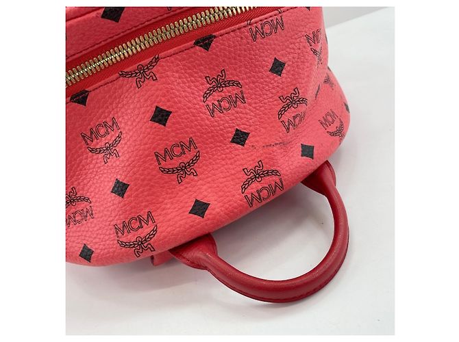 Zaino MCM borchiato in Pink Rosa - vista 10